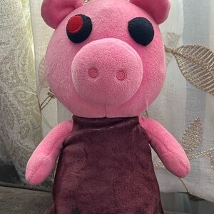 Pink Plush Pig Action Figure
